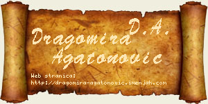 Dragomira Agatonović vizit kartica